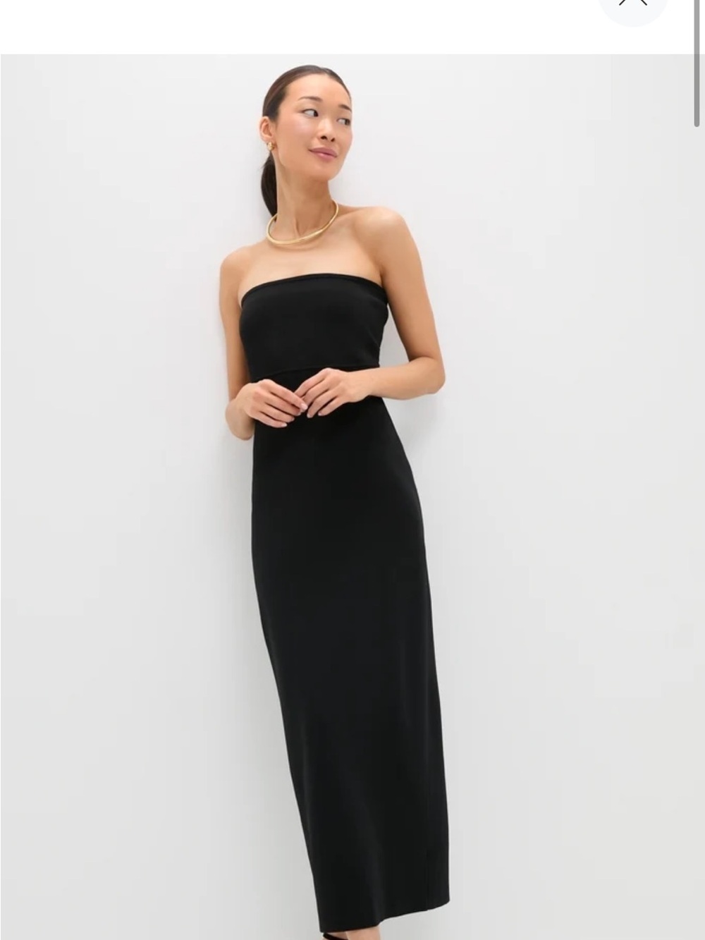 Tuckernuck Strapless Black Maxi Dress